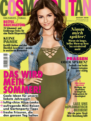 VICTORIA JUSTICE in Cosmopolitan Magazine, Germany August 2020
