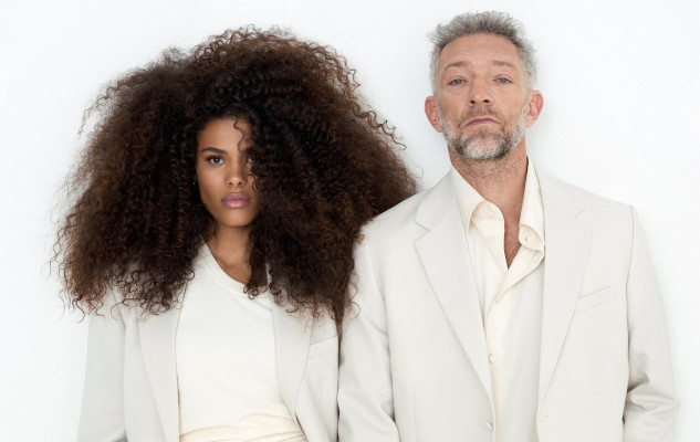 Vincent Cassel + Tina Kunakey by Dant Studio for Madame Figaro // 2021