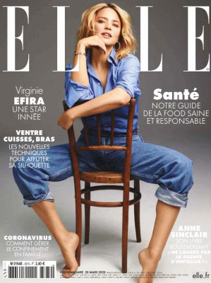 VIRGINIE EFIRA in Elle Magazine, March 2020