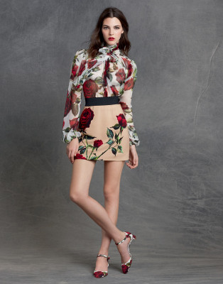 Vittoria Ceretti - Dolce &amp; Gabbana Autumn/Winter Lookbook
