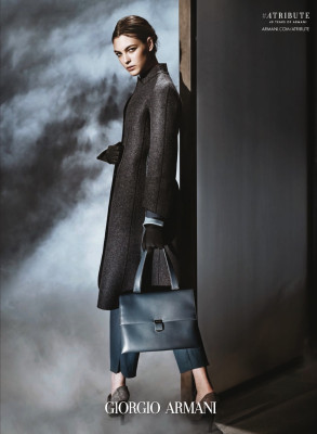  Vittoria Ceretti - Giorgio Armani Fall/Winter Campaign by Solve Sundsbo