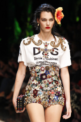 Vittoria Ceretti - Dolce &amp; Gabbana Spring/Summer 2018 Fashion Show in Milan