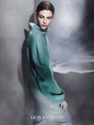  Vittoria Ceretti - Giorgio Armani Fall/Winter Campaign by Solve Sundsbo