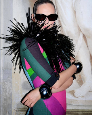 Vivien Solari ~ Emilio Pucci Holiday 2023 Campaign by Vito Fernicola