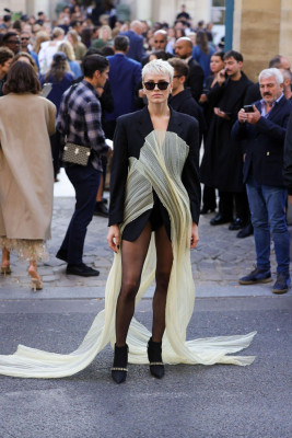 Wallis Day at Elie Saab WW S/S 2024 Show at Paris Fashion Week 09/30/23