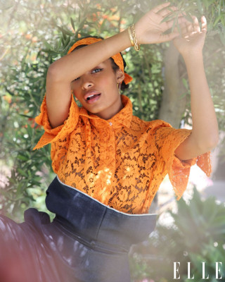 YARA SHAHIDI for Elle Magazine, July 2020
