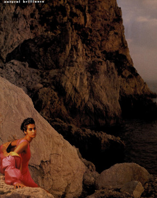 Yasmeen Ghauri for US Harper&#039;s Bazaar January 1991