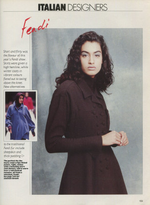 Yasmeen Ghauri for Marie Claire UK 10/1990
