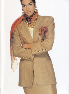 Yasmeen Ghauri for Escada catalogue spring/summer 1991