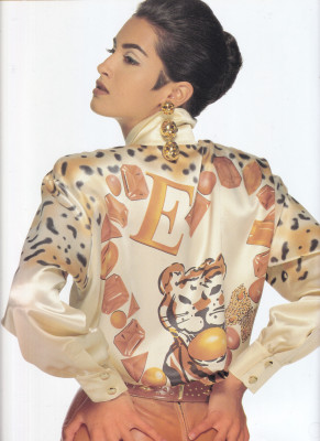 Yasmeen Ghauri for Escada catalogue spring/summer 1991