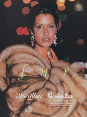 Yasmeen Ghauri for Blackglama