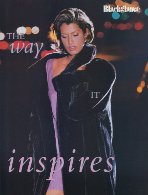Yasmeen Ghauri for Blackglama