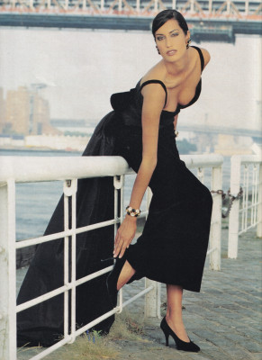 Yasmeen Ghauri ~ iHOLA! Spain fallwinter 1995 by Jesus Carrero