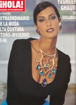 Yasmeen Ghauri ~ iHOLA! Spain fallwinter 1995 by Jesus Carrero
