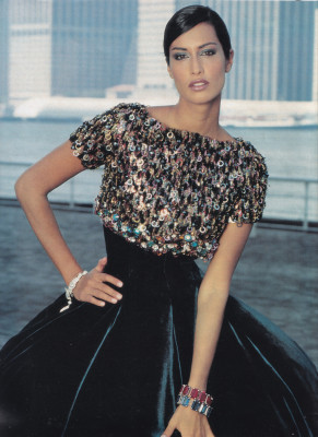 Yasmeen Ghauri ~ iHOLA! Spain fallwinter 1995 by Jesus Carrero