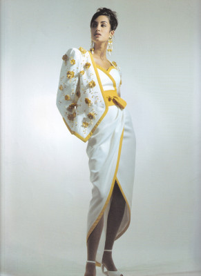 Yasmeen Ghauri for Escada catalogue spring/summer 1991