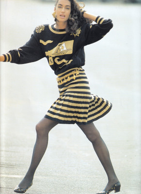 Tatjana Patitz &amp;amp; Yasmeen Ghauri for Escada catalogue spring/summer 1991