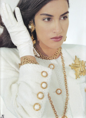 Yasmeen Ghauri for Escada catalogue spring/summer 1991