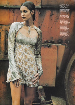 Yasmeen Ghauri ~ &quot;Red hot&quot; Elle May 1994 by Stephane Sednaoui