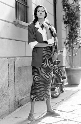 Yasmeen Ghauri ~ Byblos S/S 1990  by Art Streiber