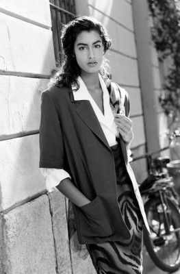 Yasmeen Ghauri for Byblos S/S 1990 by Art Streiber