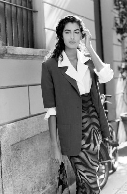 Yasmeen Ghauri ~ Byblos S/S 1990  by Art Streiber