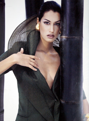Yasmeen Ghauri ~ Gianfranco Ferre SS 1993 catalogue by Gian Paolo Barbieri