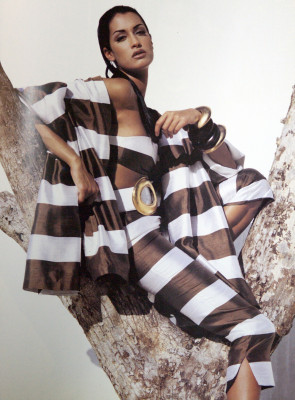 Yasmeen Ghauri ~ Gianfranco Ferre SS 1993 catalogue by Gian Paolo Barbieri