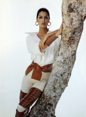 Yasmeen Ghauri ~ Gianfranco Ferre SS 1993 catalogue by Gian Paolo Barbieri