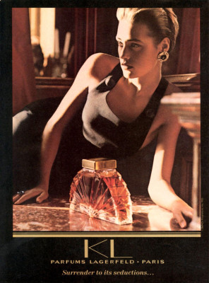 Yasmin Le Bon for KL Karl Lagerfeld perfume advertisement ~ MADAME Germany April