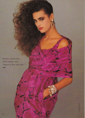 Yasmin Le Bon ~ Harrods Magazine U.K. Spring 1988 by Gilles Bensimon