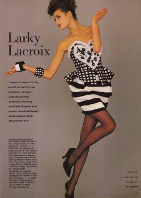 Yasmin Le Bon ~ Harrods Magazine U.K. Spring 1988 by Gilles Bensimon
