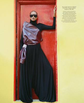 Sasha Pivovarova & Yasmin Warsame ~ Harper's Bazaar USA Oct'24 by David Giorgadz