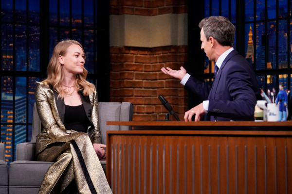 Yvonne Strhovski - Late Night with Seth Meyers - 08/13/19