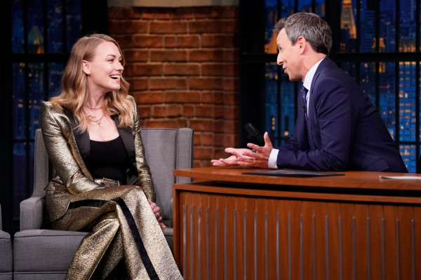 Yvonne Strhovski - Late Night with Seth Meyers - 08/13/19
