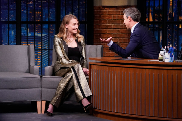 Yvonne Strhovski - Late Night with Seth Meyers - 08/13/19