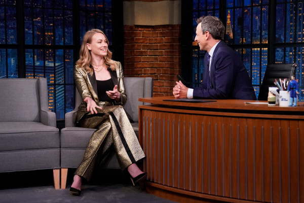 Yvonne Strhovski - Late Night with Seth Meyers - 08/13/19