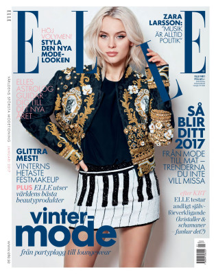 Zara Larsson - Elle Magazine Sweden, January 2017