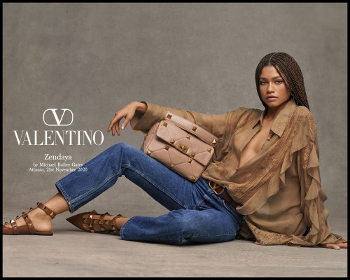 Zendaya by Michael Bailey-Gates for Valentino Campaign 2021