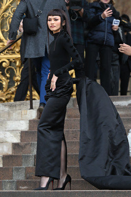 Zendaya at Schiaparelli Haute Couture SS 2024 Show at Paris 01/22/24