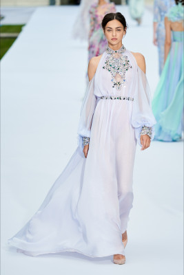 Zhenya Katava -Ralph &amp; Russo Couture Fall/Winter 2019/2020 Fashion Show in Paris