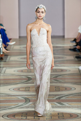 Zhenya Katava - Armani Haute Couture Fall/Winter 2019/2020 Fashion Show in Milan 