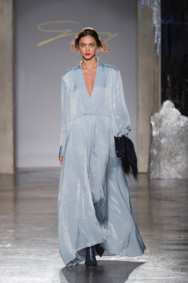 Zhenya Katava - Genny Fall/Winter 2019 Fashion Show in Milan