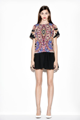 Zhenya Katava - photoshoot for RACHEL ZOE PRE-FALL LOOKBOOK