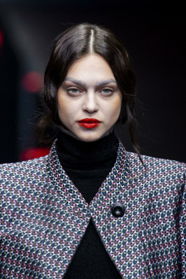 Zhenya Katava -  Emporio Armani Fall/Winter 2019 Fashion Show in Milan