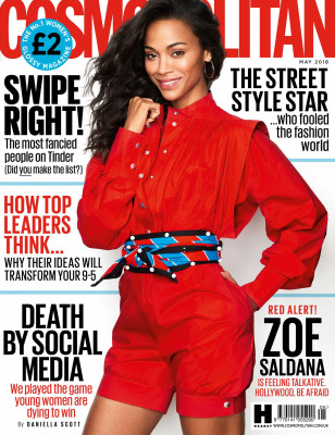 Zoe Saldana - Cosmopolitan, May 2018