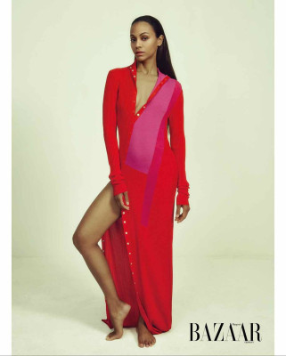 Zoe Saldana for Harper&#039;s BAZAR oct 2023
