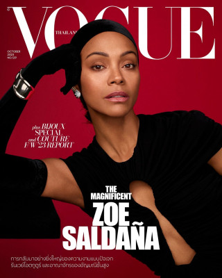Zoe Saldana for Vogue Thailand, October 2023