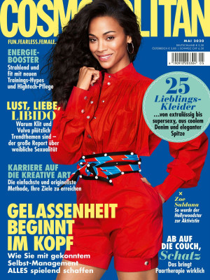 ZOE SALDANA in Cosmopolitan Magazine, Germany May 2020
