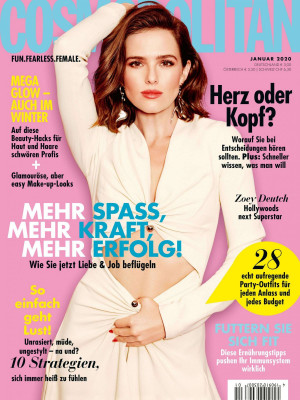 ZOEY DEUTCH in Cosmopolitan Magazine, Germany January 2020